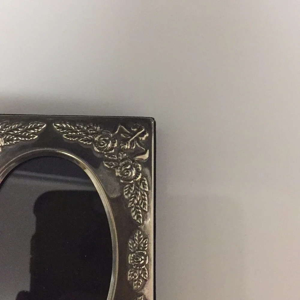 NIB Silver Plated Small Photo Book Album Holds 41 Pictures Tabletop Velvet